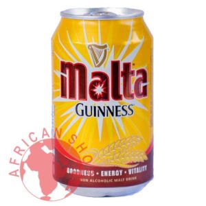 Malta Guinness – Non-Alcoholic Malt Drink Can 24x33cl – African Shop